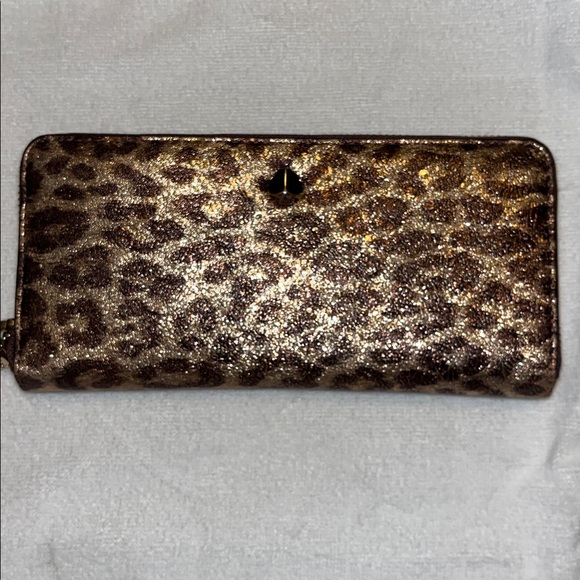 kate spade Handbags - Kate Spade Leopard Print Gold and Copper Women's Wallet